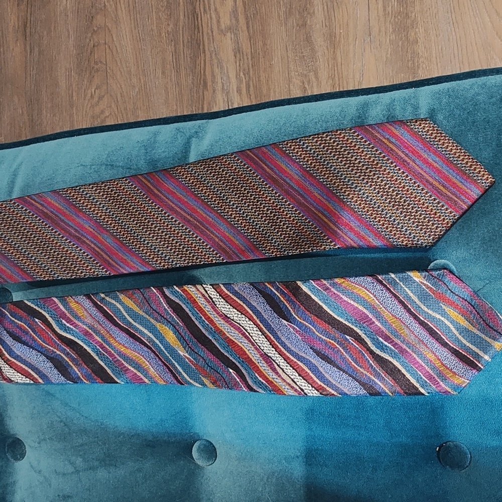 Set of 2 vintage Missoni neckties